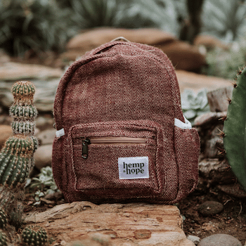 Sansara Small Hemp Backpack, by Hemp & Hope